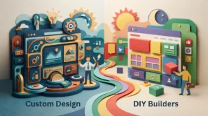 Custom Design vs. DIY Builders: Which Website Wins?