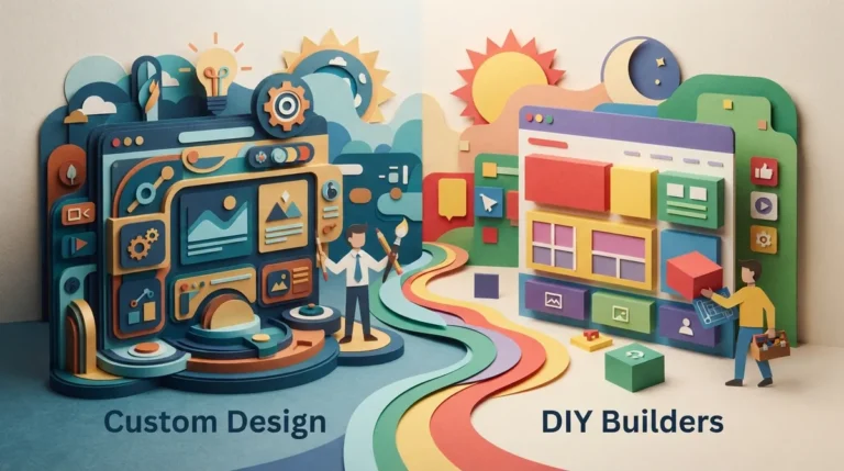 Custom Design vs. DIY Builders: Which Website Wins?