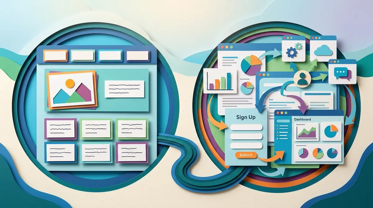 saas website design