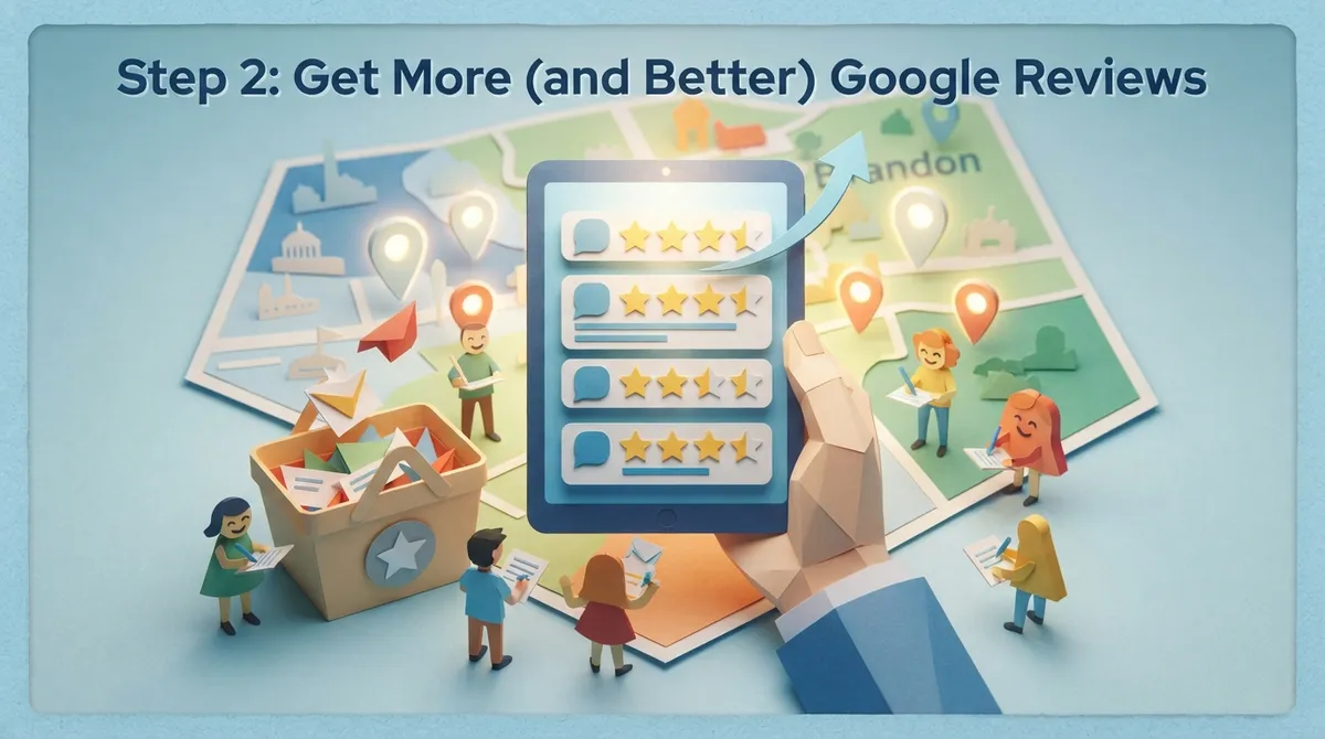 how do I rank higher than competitors in Brandon local search