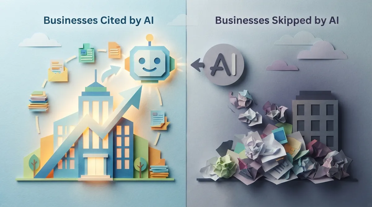 how do I structure content so AI tools cite my business